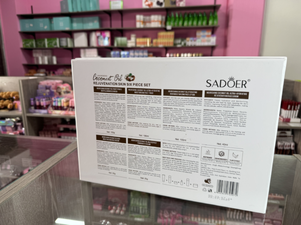 SADOER Nourishing Coconut Oil Six Piece Set. Hidratación profunda y rejuvenecimiento elástico para pieles secas o desvitalizadas
